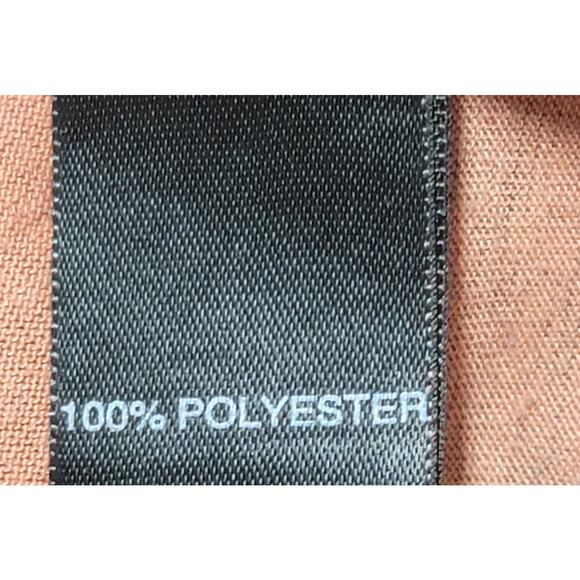 Avenue Orange Green Floral Print Pleated Top 22 24 Lightweight Soft Stretchy - Picture 7 of 7